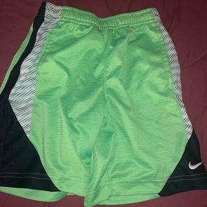 Lime green Nike shorts